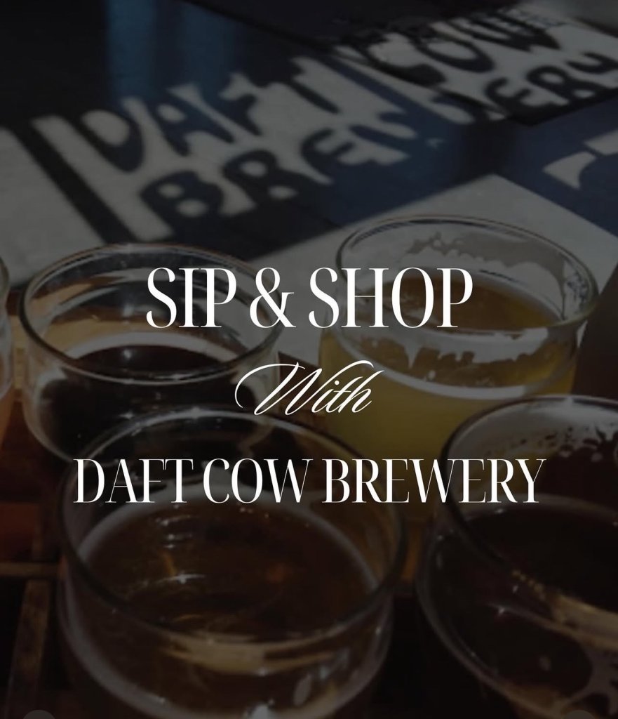 sip and shop at daft cow brewery